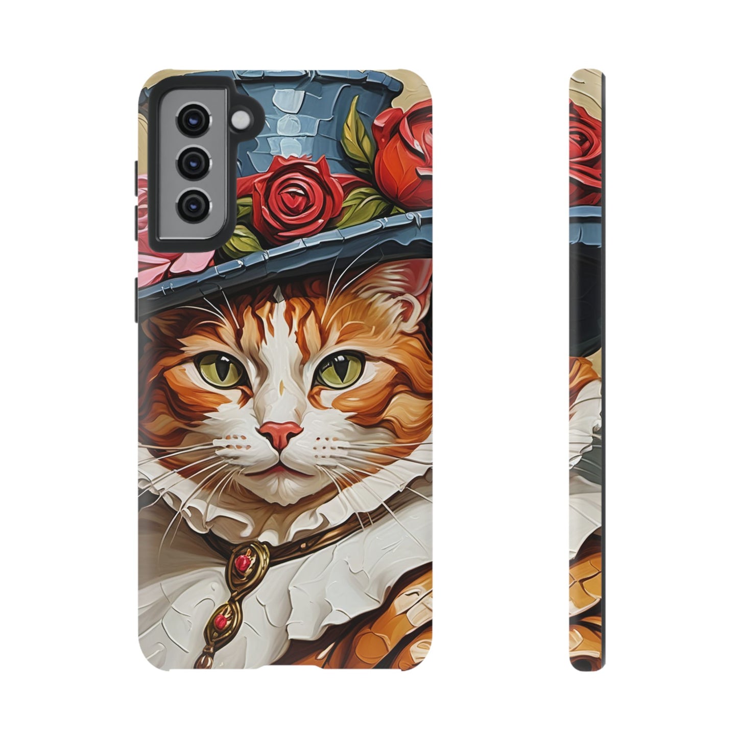 Oil Painting Cat Tough Phone Cases (A Gentleman)