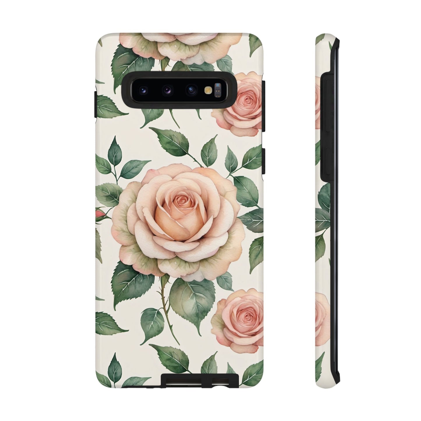 Watercolor Large Roses Tough Cases