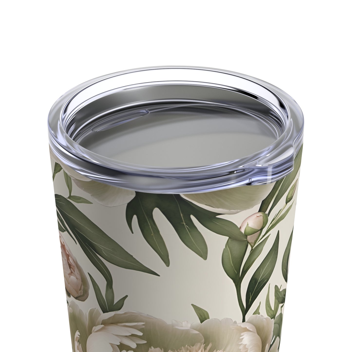 Watercolor Tender Peonies Tumbler 20oz