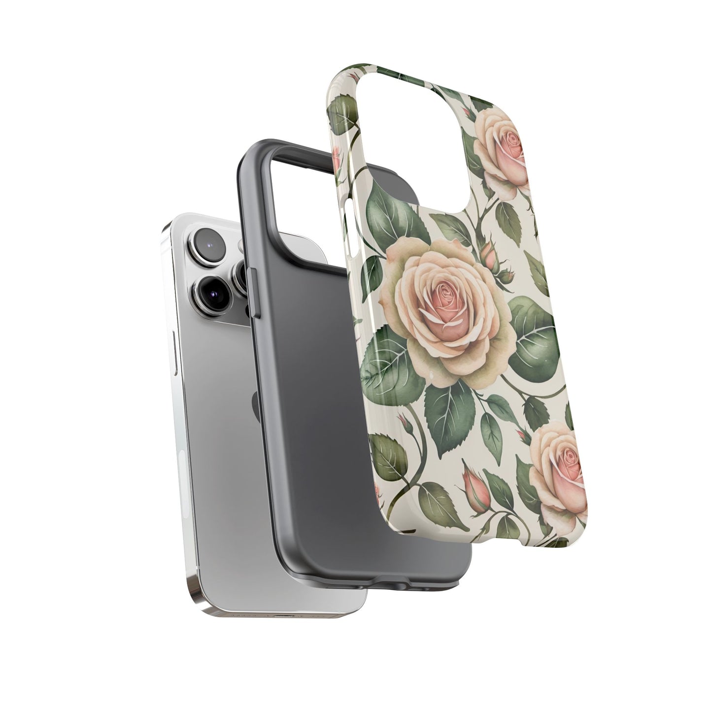Watercolor Large Roses Tough Cases 2