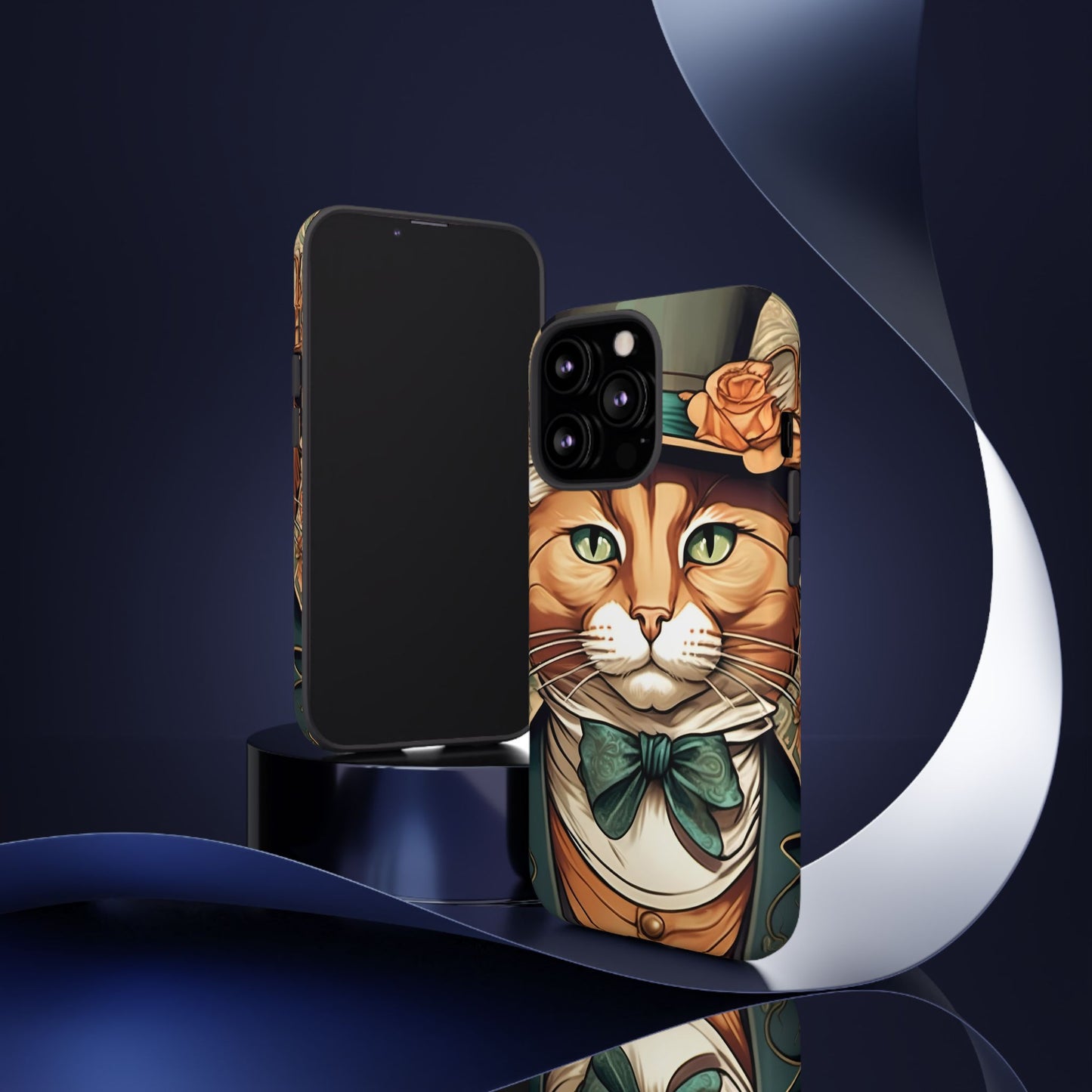 Alphonse Mucha Tough Phone Cases (A gentleman cat)