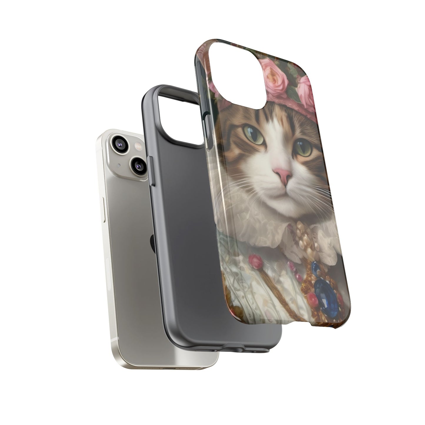 Rococo Cat Tough Phone Cases (A Queen)