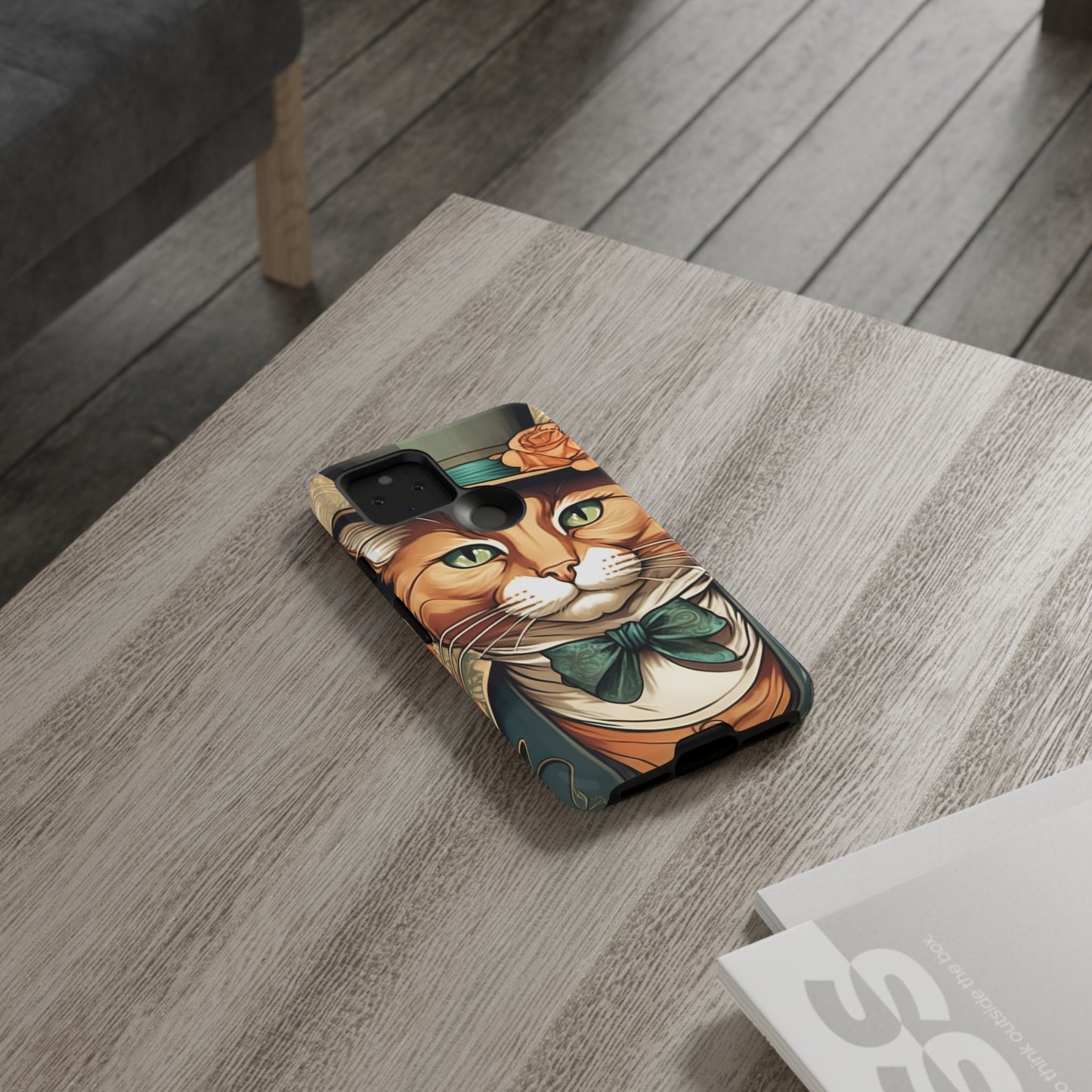 Alphonse Mucha Tough Phone Cases (A gentleman cat)
