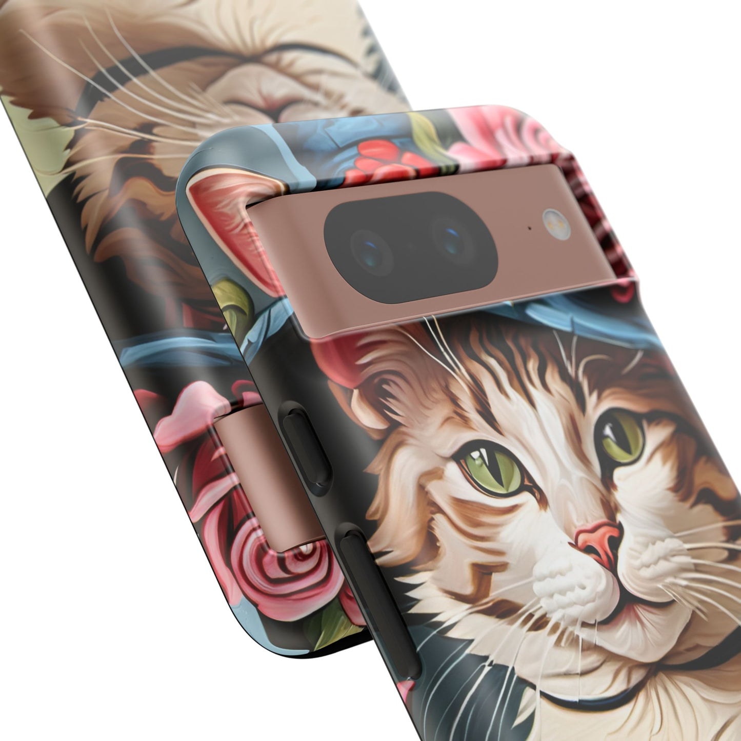 Oil Painting Cat Tough Phone Cases (A Lady 2)