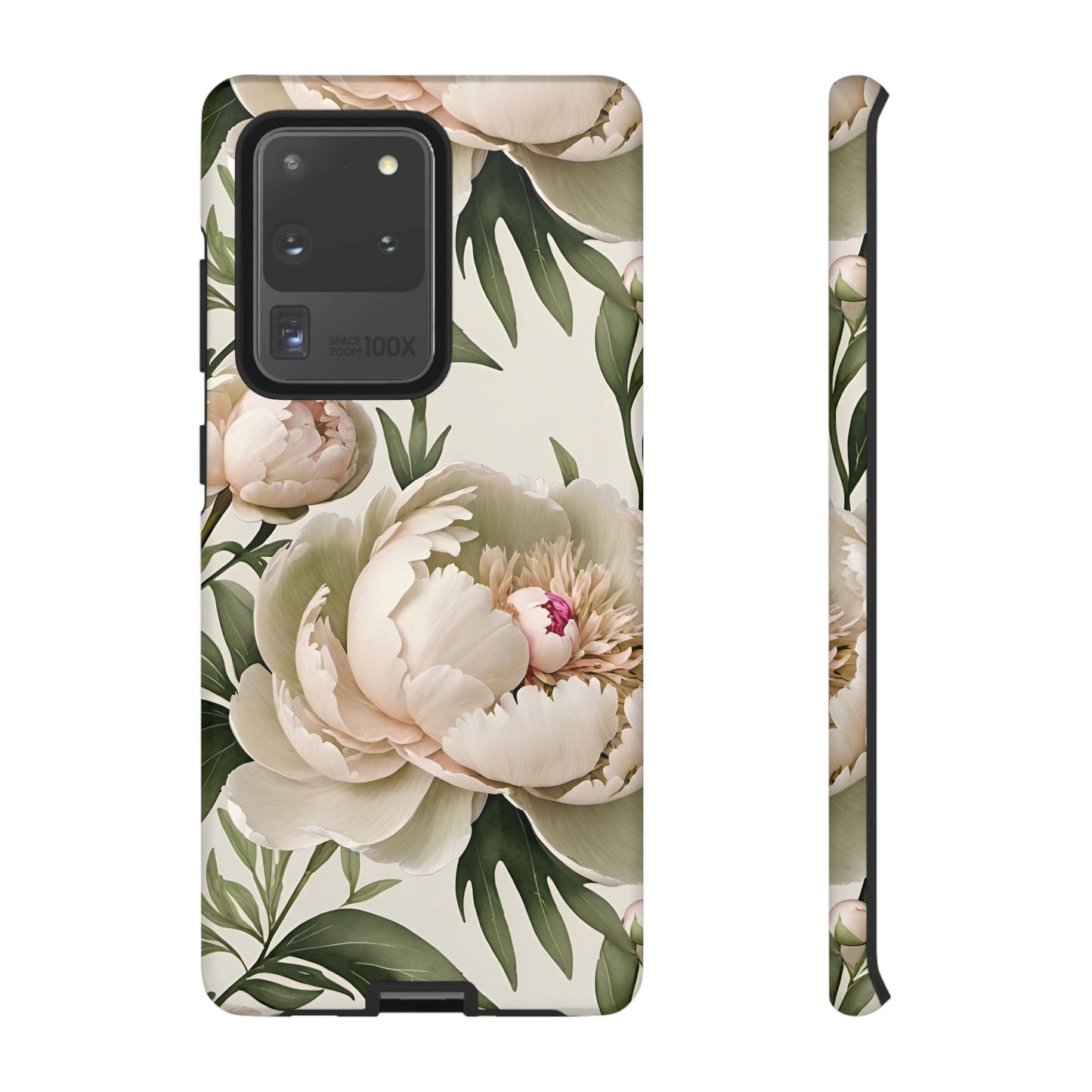 Watercolor Large Peonies Tough Cases