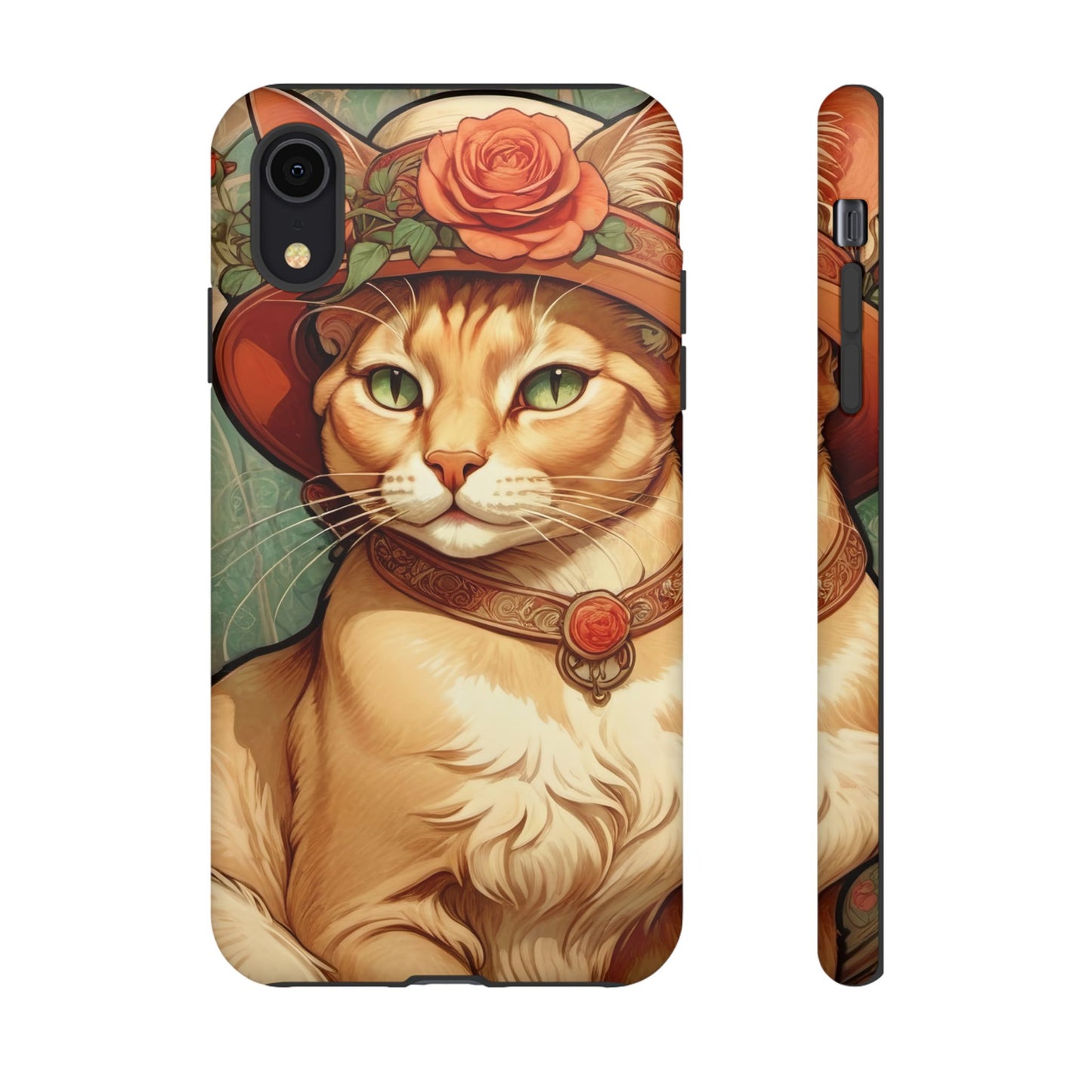 Alphonse Mucha Tough Phone Cases (A lady cat)
