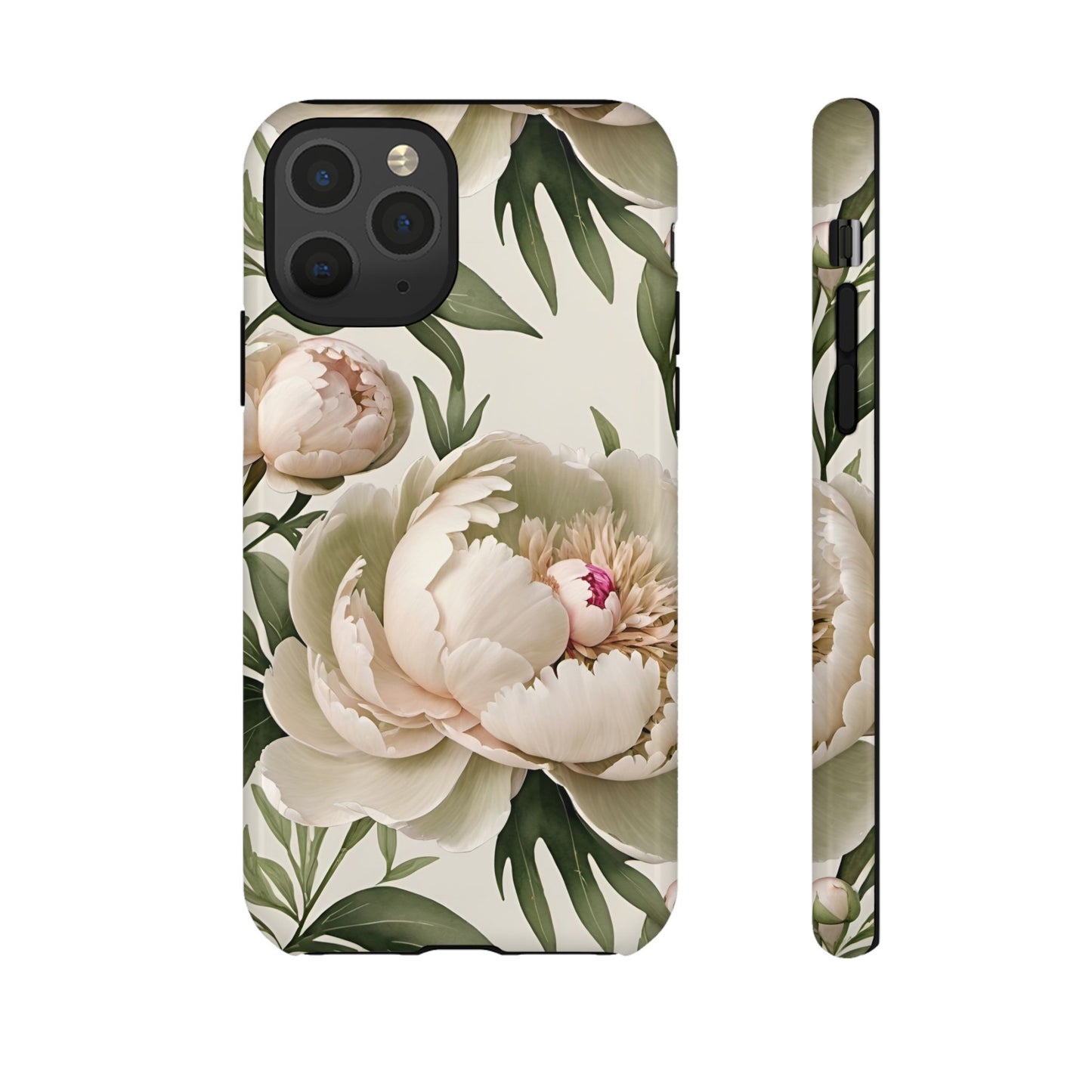 Watercolor Large Peonies Tough Cases