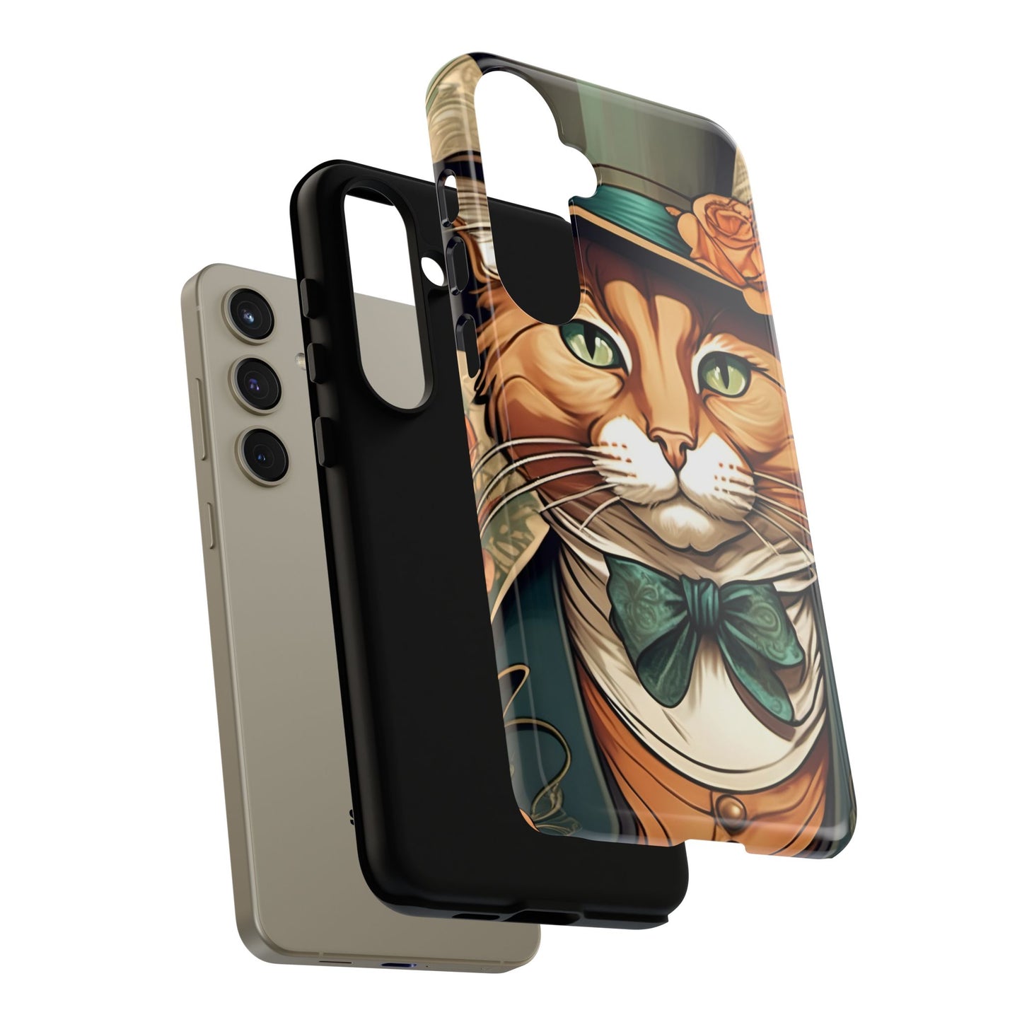 Alphonse Mucha Tough Phone Cases (A gentleman cat)