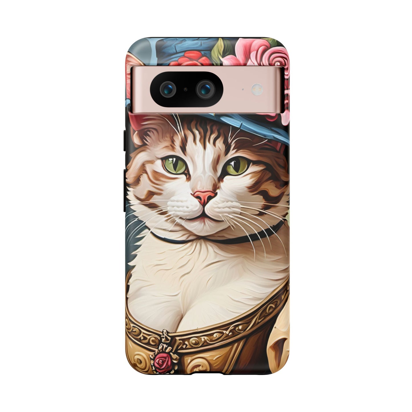 Oil Painting Cat Tough Phone Cases (A Lady 2)