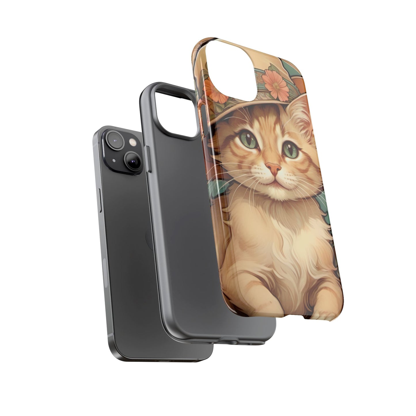 Alphonse Mucha Tough Phone Cases (A kitten)