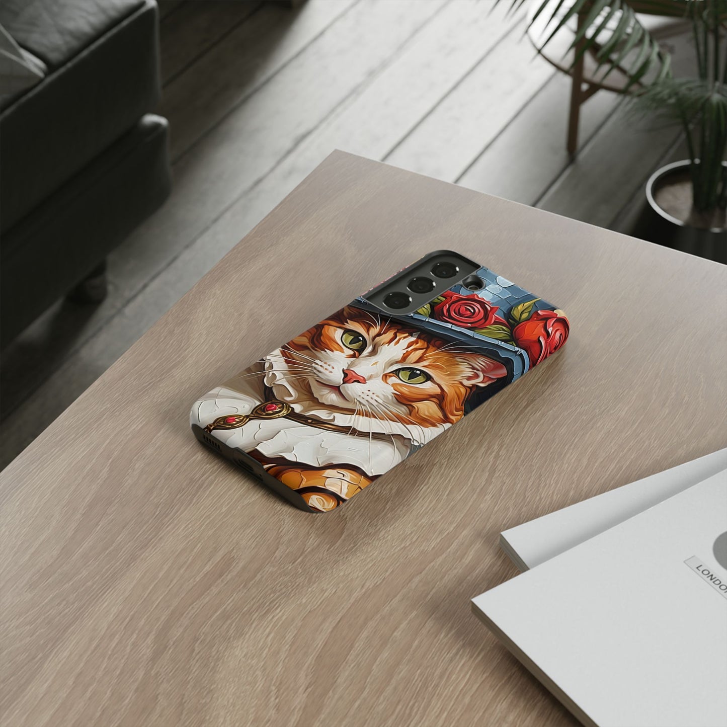 Oil Painting Cat Tough Phone Cases (A Gentleman)