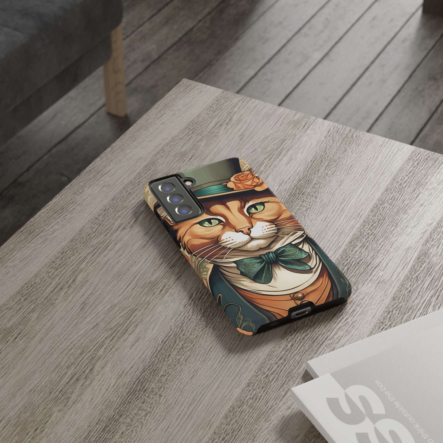 Alphonse Mucha Tough Phone Cases (A gentleman cat)