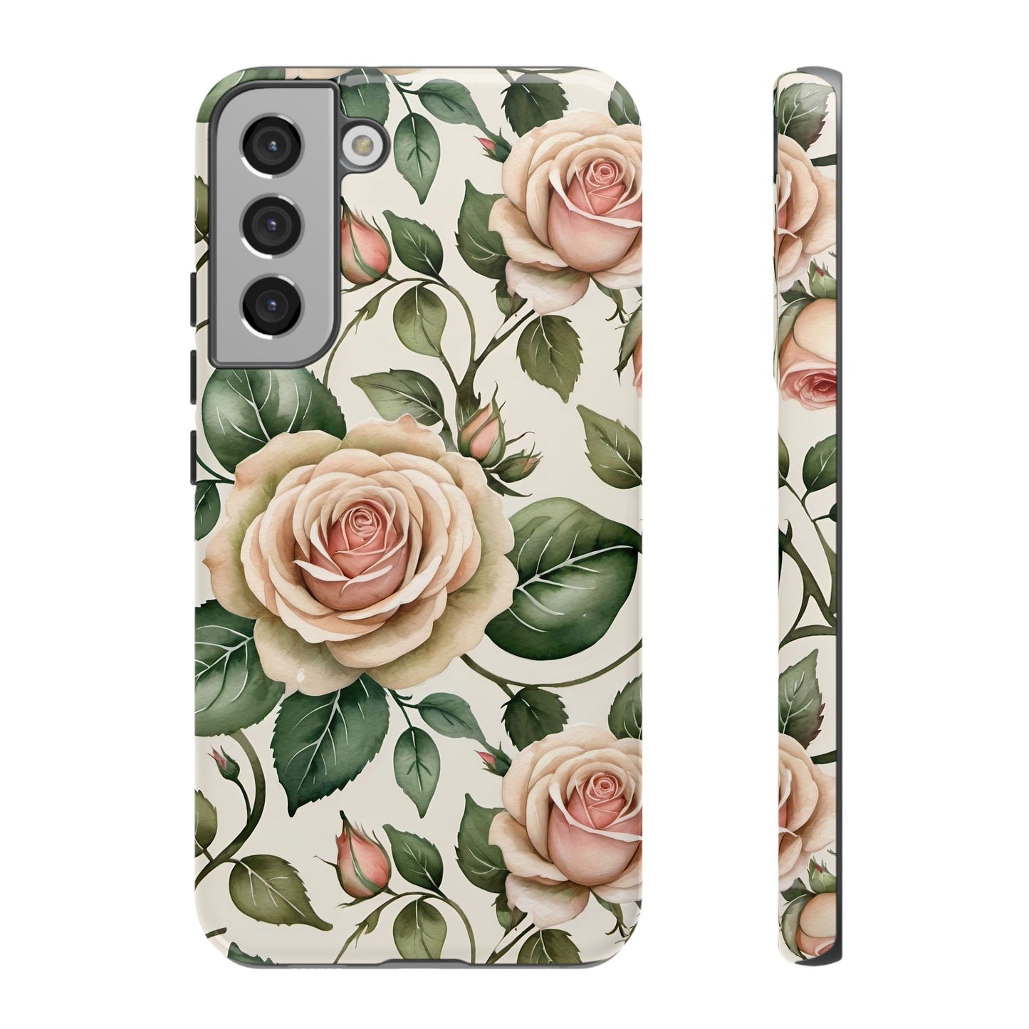 Watercolor Large Roses Tough Cases 2