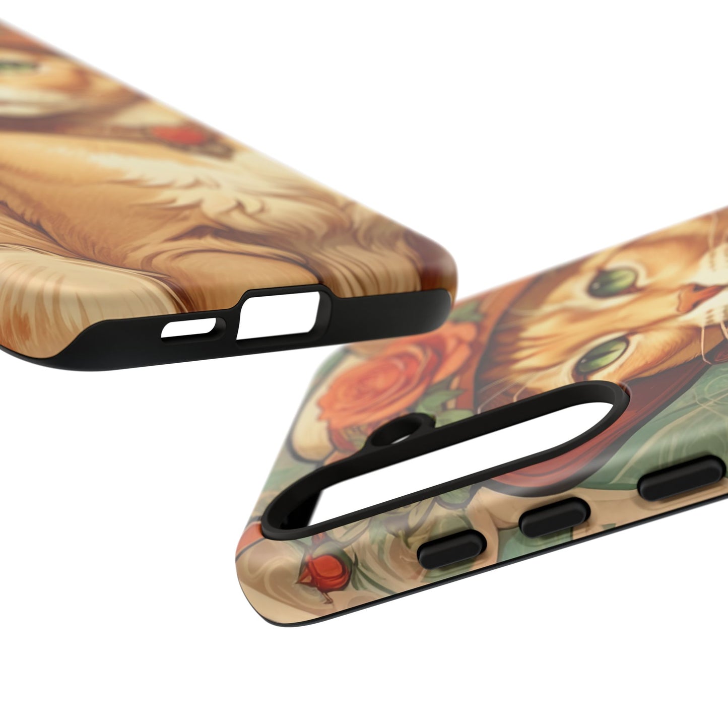 Alphonse Mucha Tough Phone Cases (A lady cat)