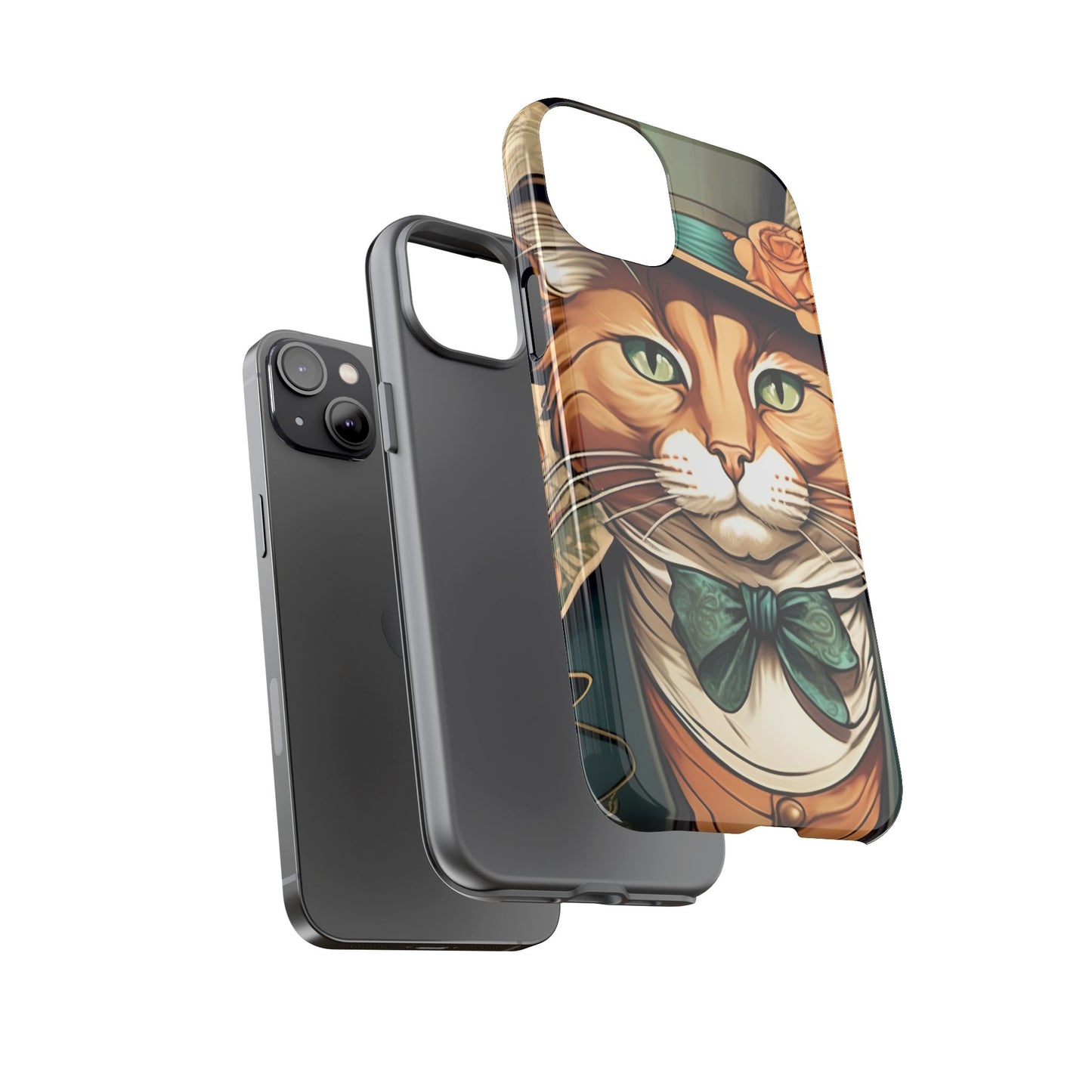 Alphonse Mucha Tough Phone Cases (A gentleman cat)