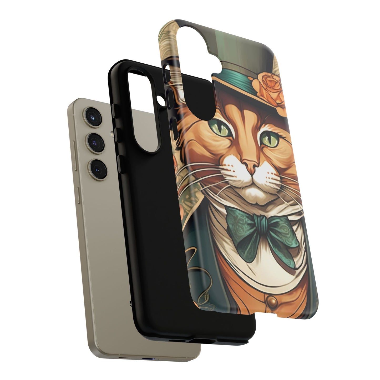 Alphonse Mucha Tough Phone Cases (A gentleman cat)