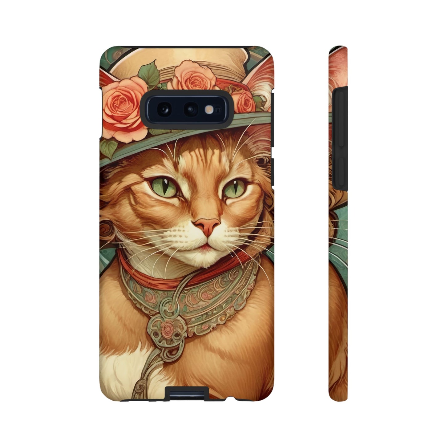 Alphonse Mucha Tough Phone Cases (A lady cat 2)