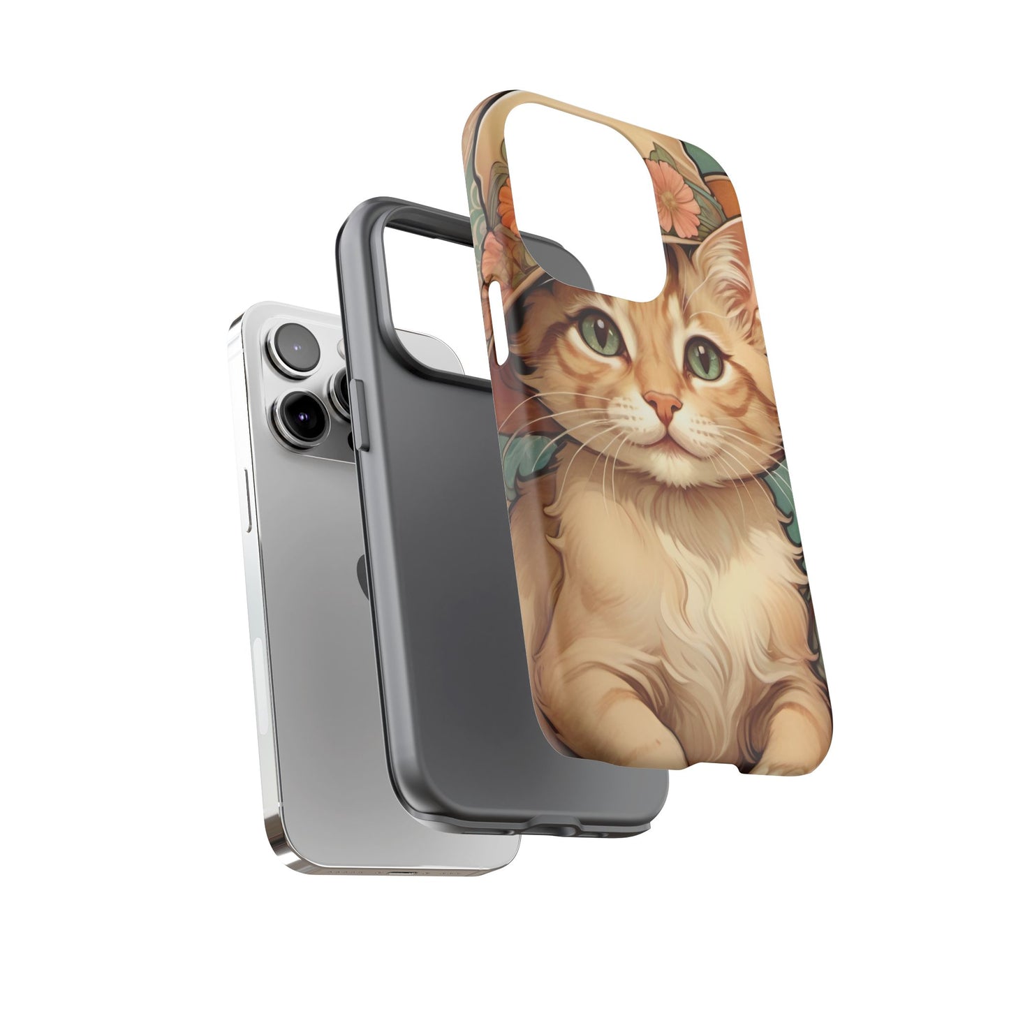 Alphonse Mucha Tough Phone Cases (A kitten)
