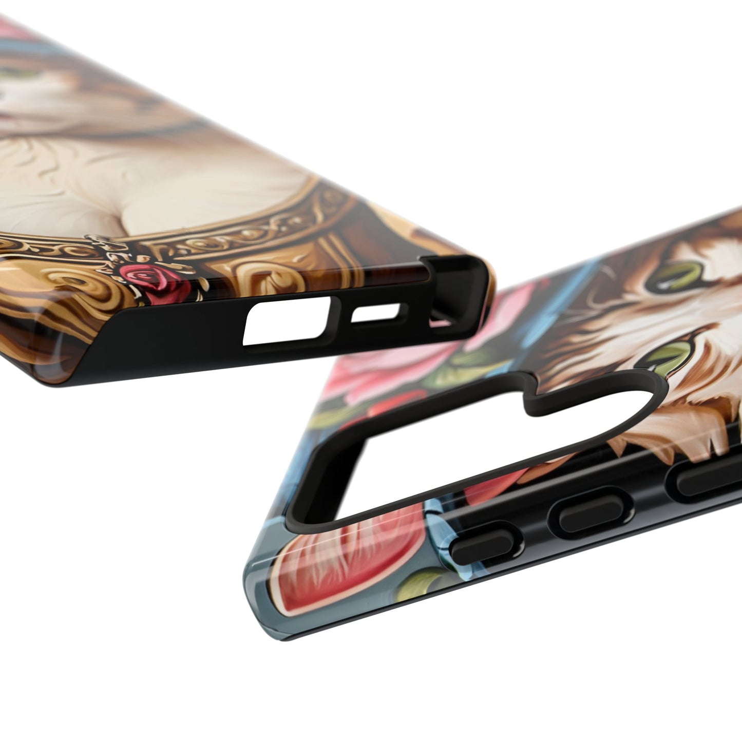 Oil Painting Cat Tough Phone Cases (A Lady 2)