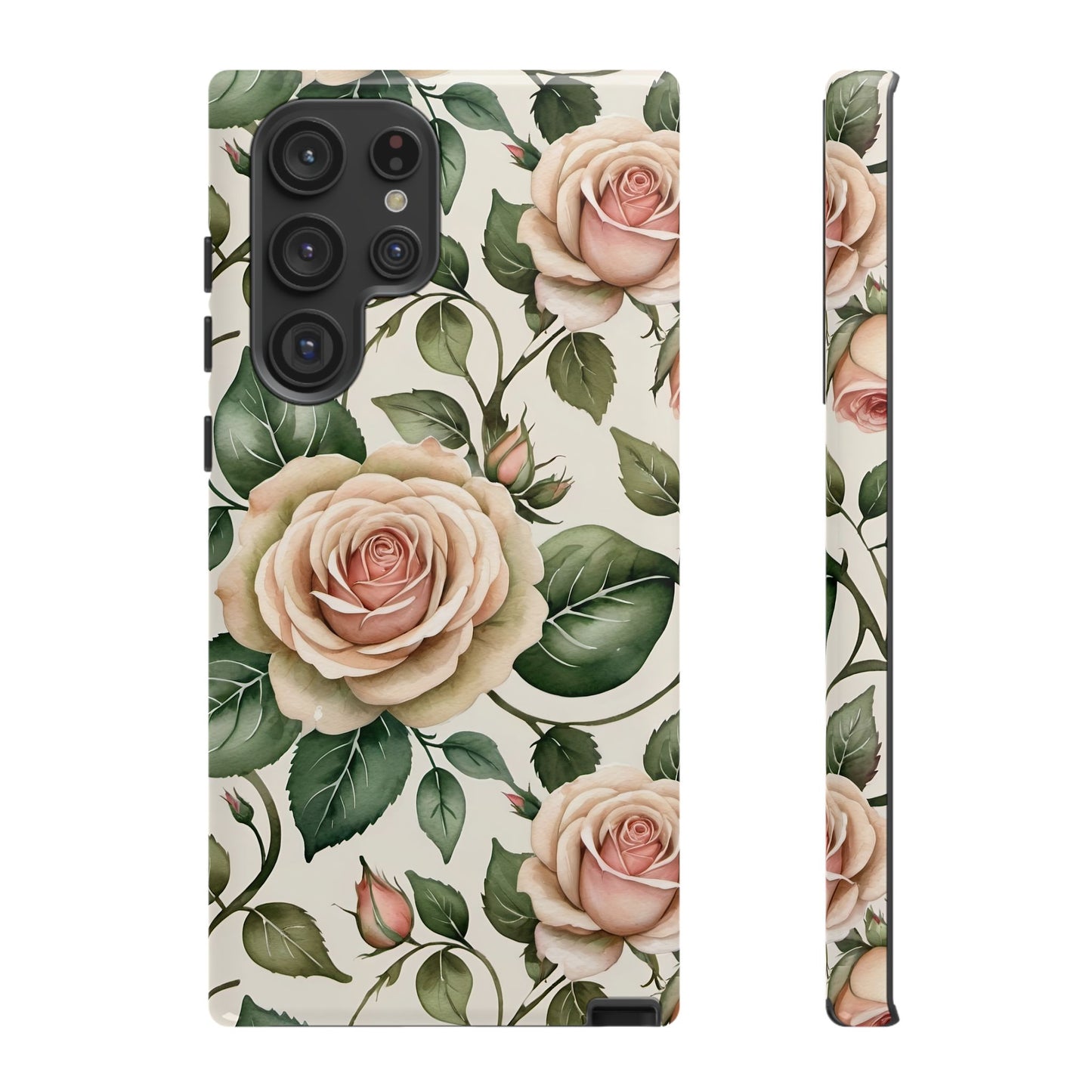Watercolor Large Roses Tough Cases 2