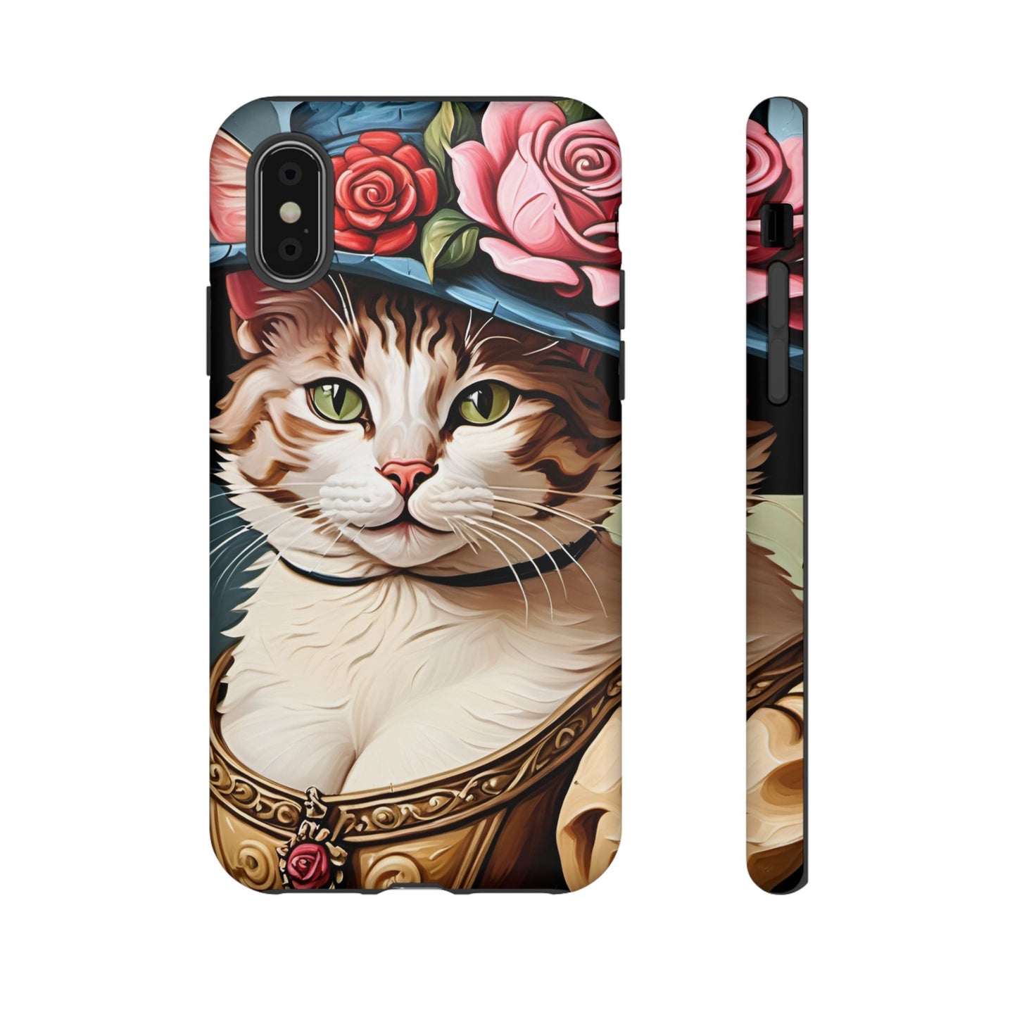Oil Painting Cat Tough Phone Cases (A Lady 2)