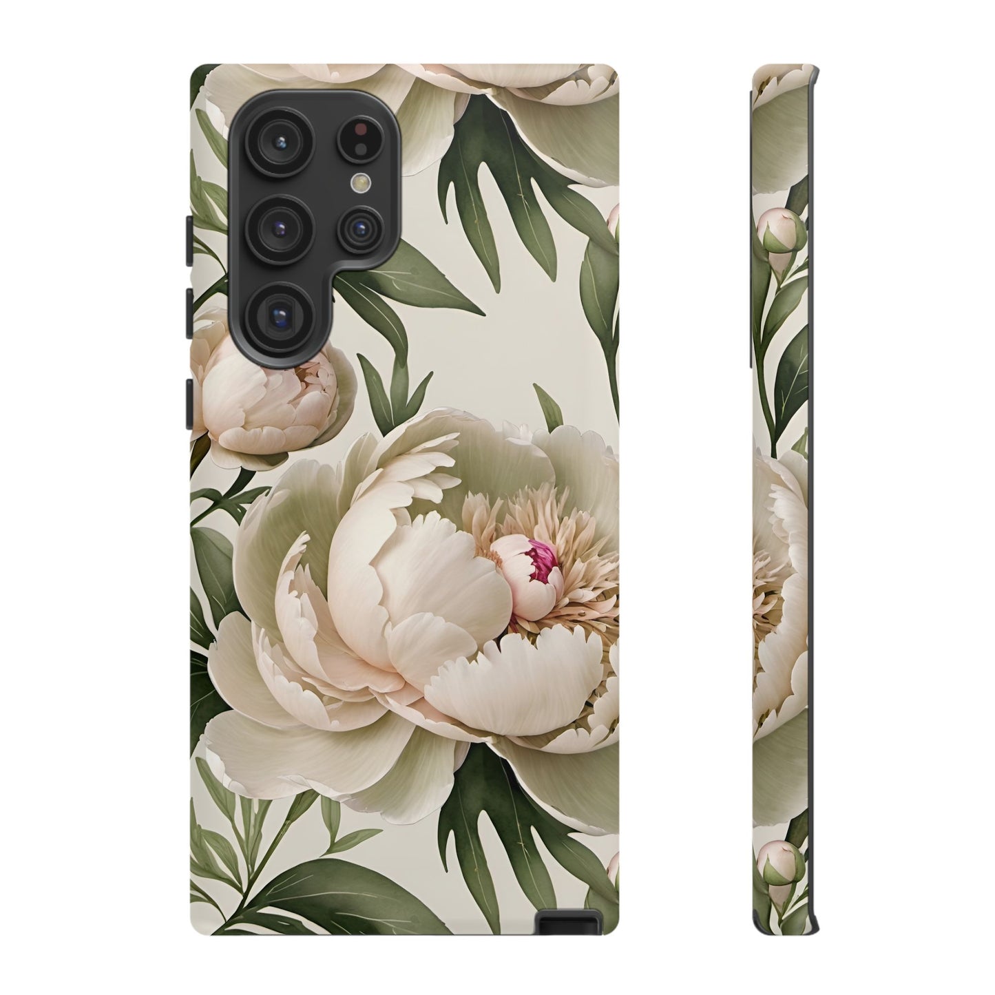 Watercolor Large Peonies Tough Cases