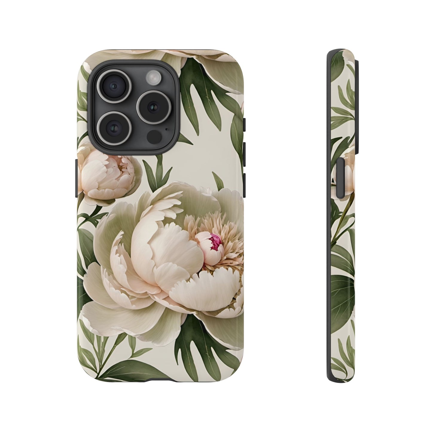 Watercolor Large Peonies Tough Cases