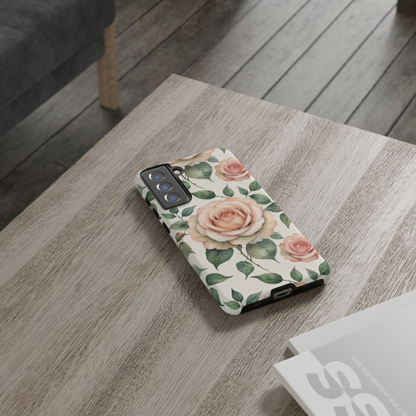Watercolor Large Roses Tough Cases
