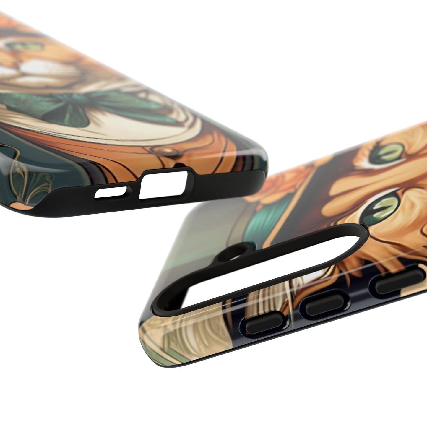 Alphonse Mucha Tough Phone Cases (A gentleman cat)