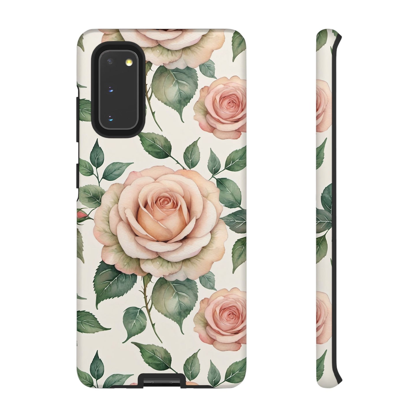 Watercolor Large Roses Tough Cases