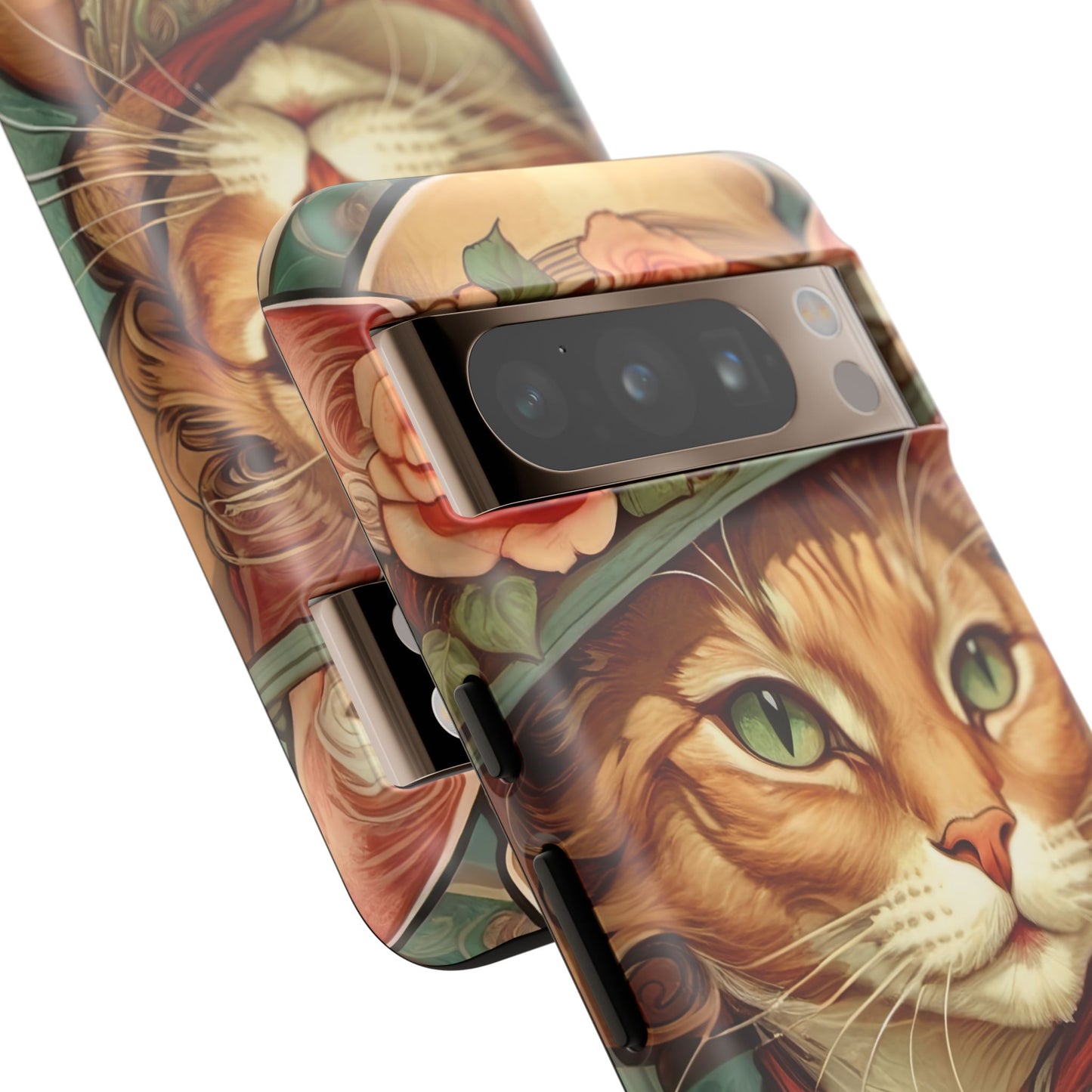 Alphonse Mucha Tough Phone Cases (A lady cat 2)
