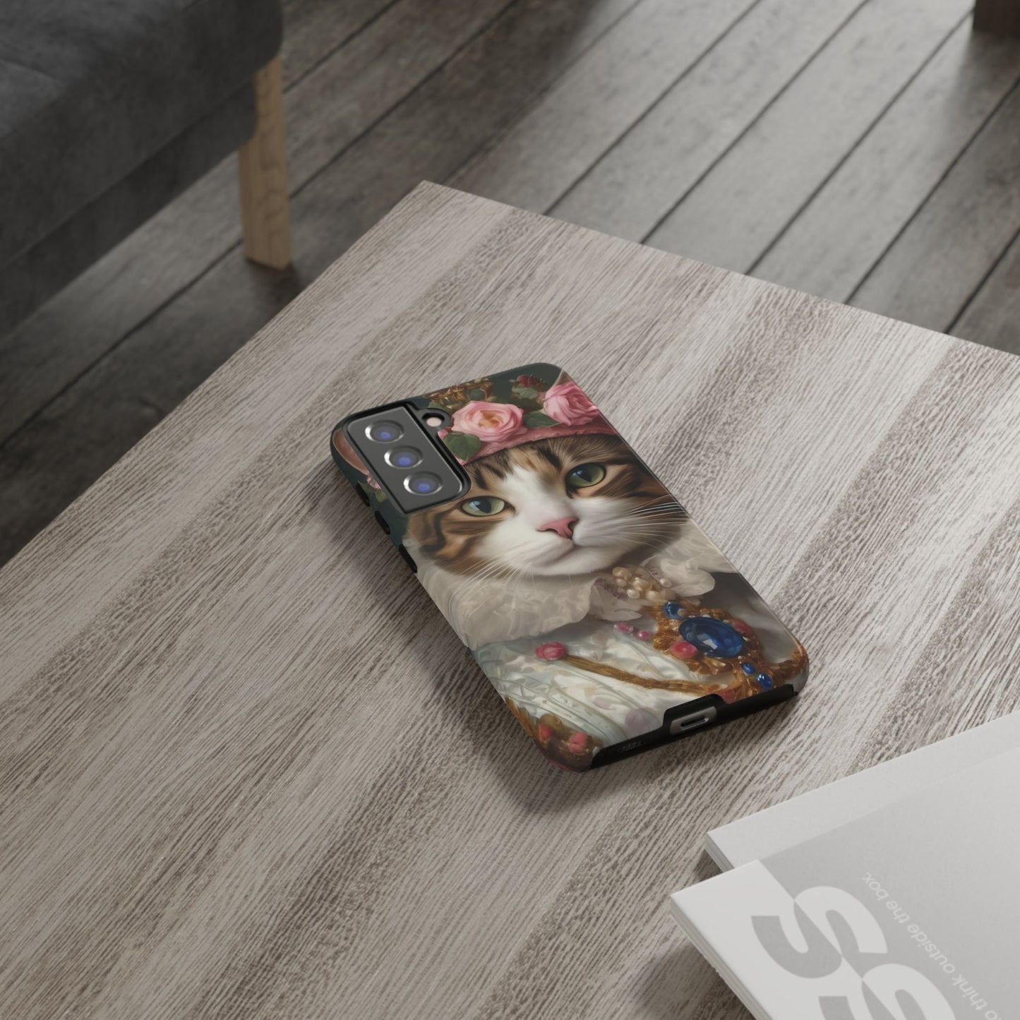 Rococo Cat Tough Phone Cases (A Queen)