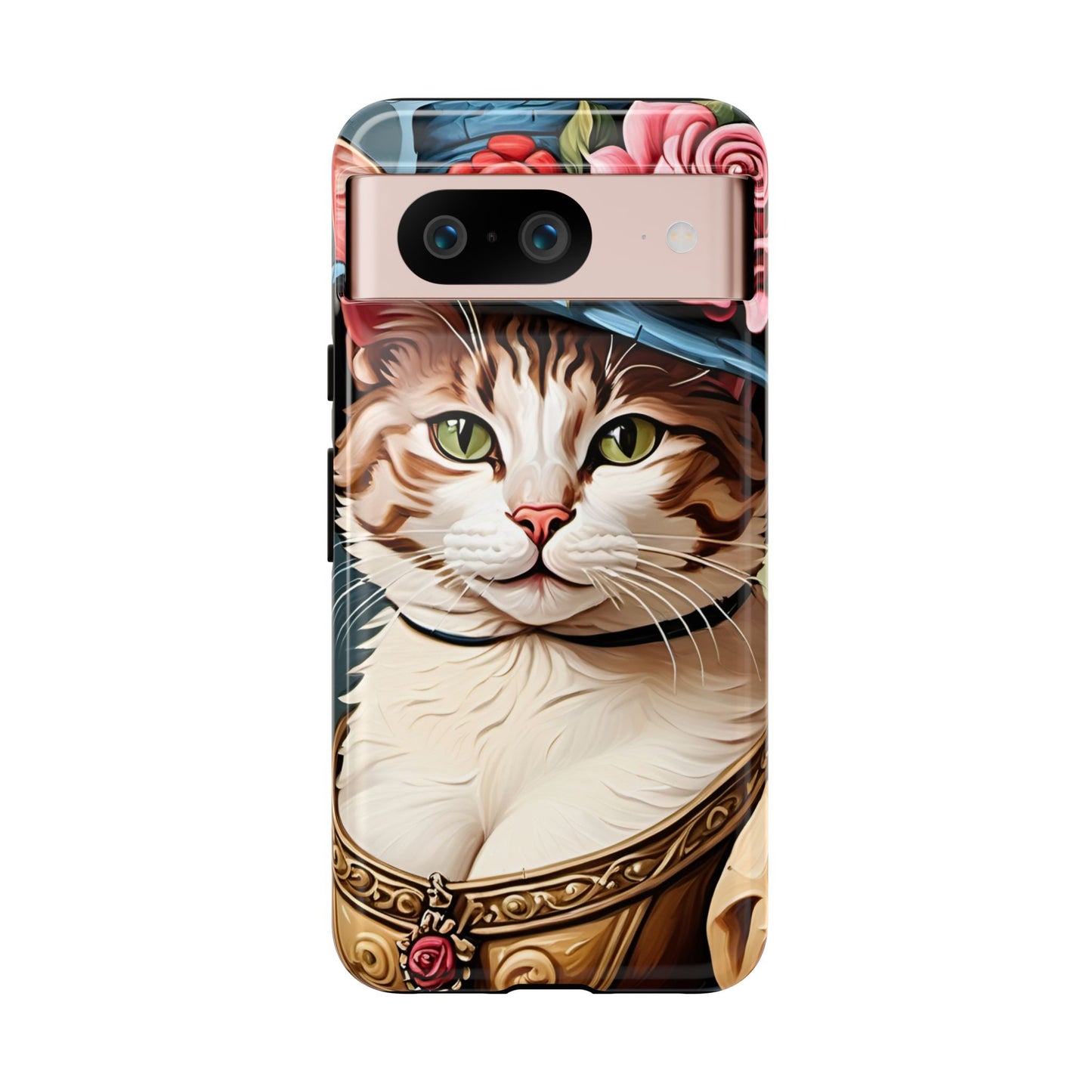 Oil Painting Cat Tough Phone Cases (A Lady 2)