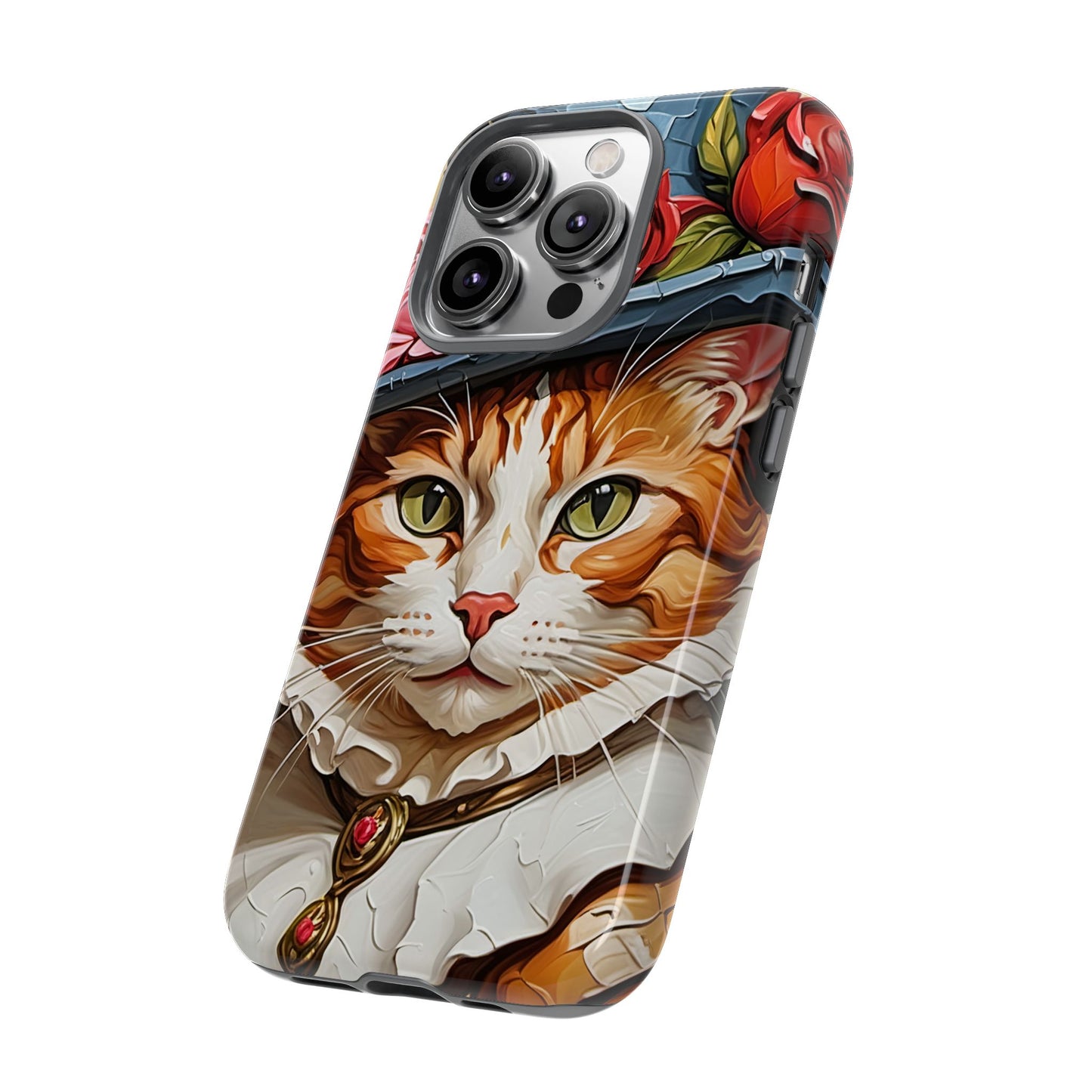 Oil Painting Cat Tough Phone Cases (A Gentleman)