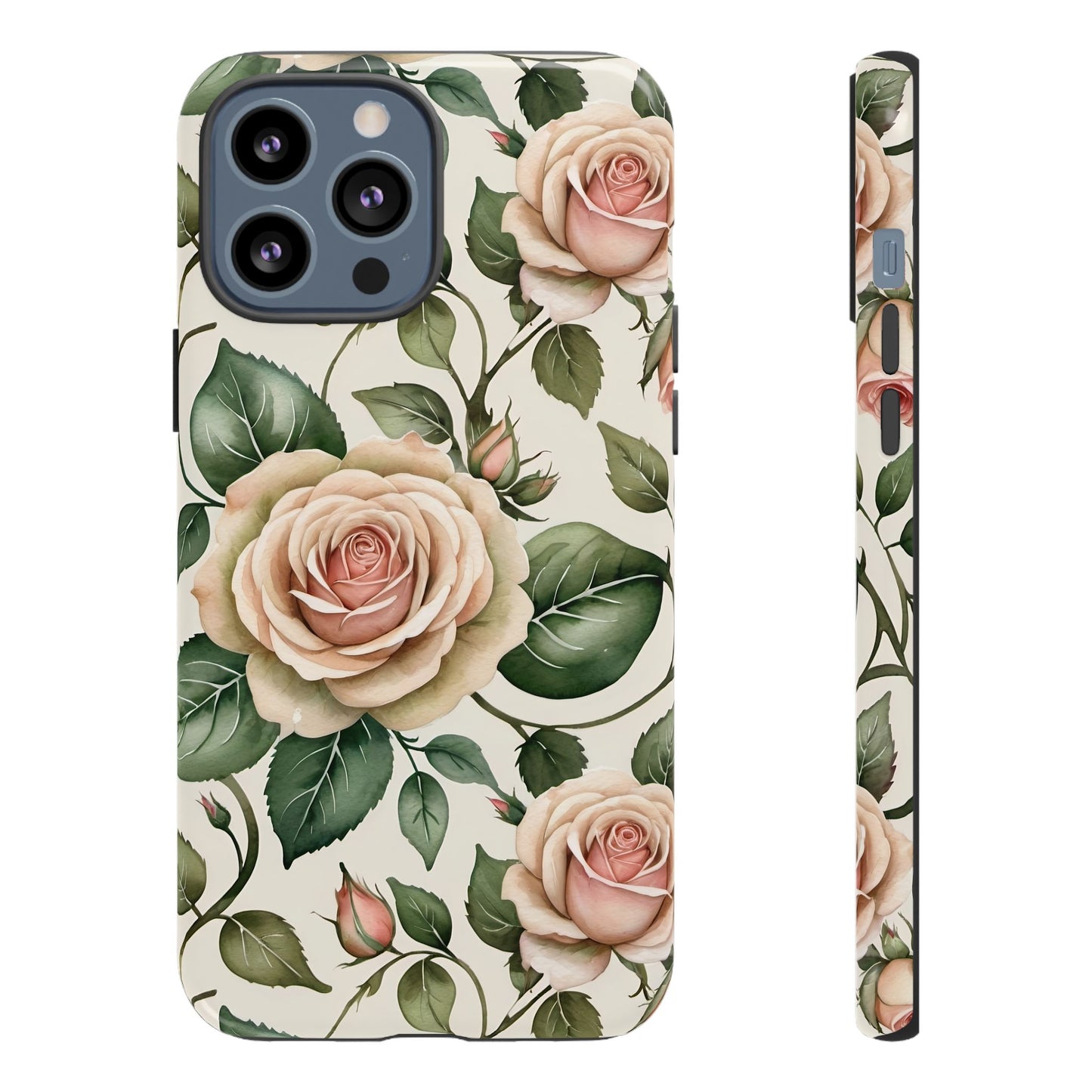 Watercolor Large Roses Tough Cases 2