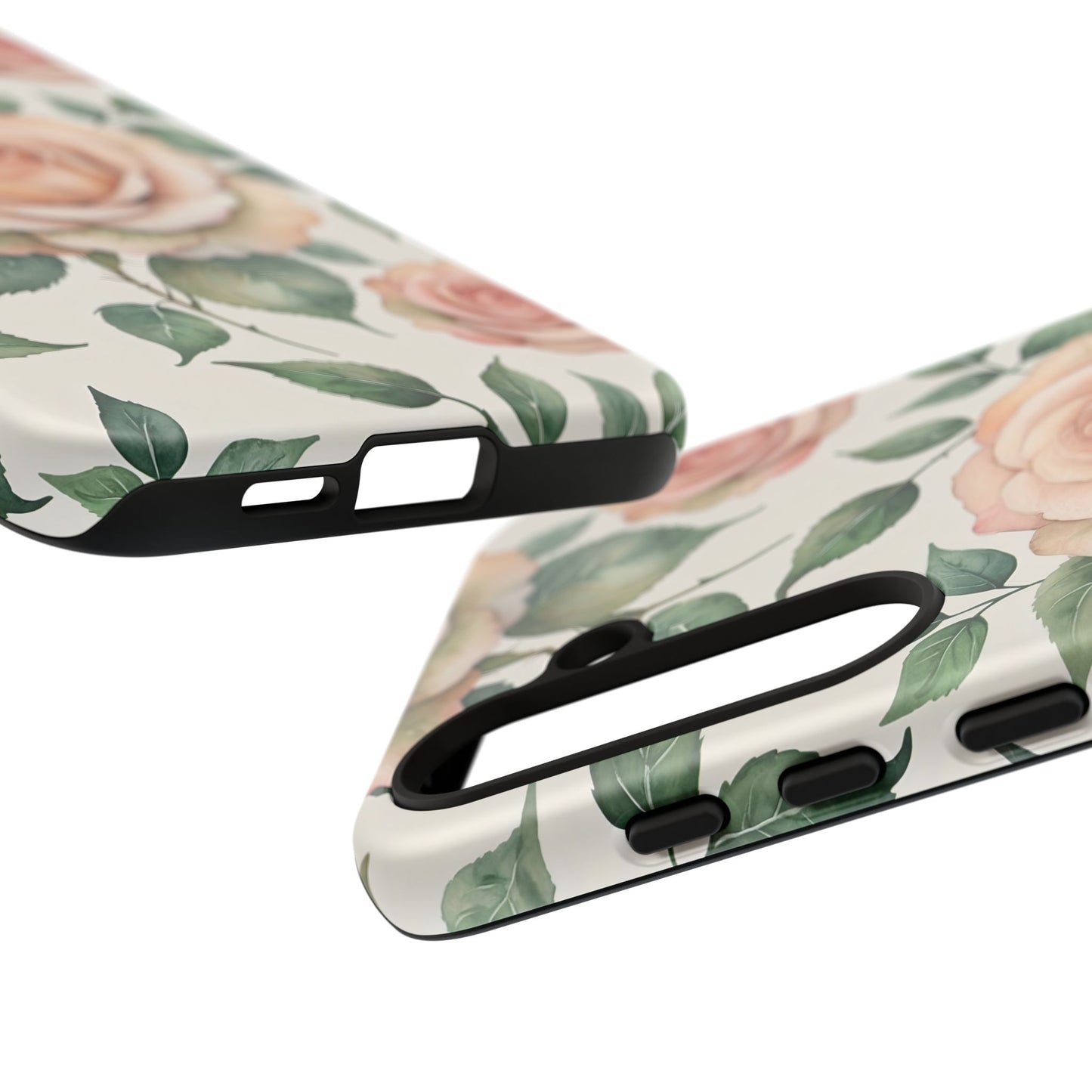 Watercolor Large Roses Tough Cases
