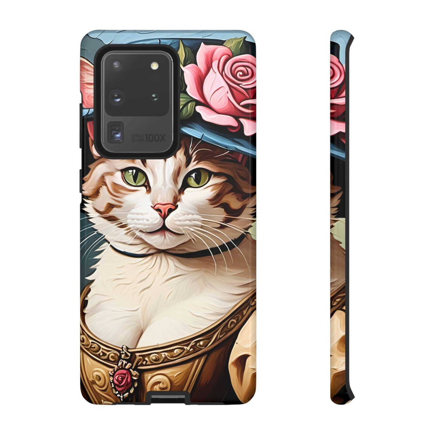 Oil Painting Cat Tough Phone Cases (A Lady 2)