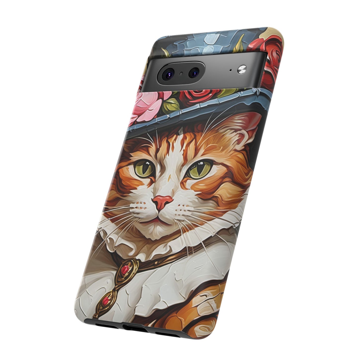 Oil Painting Cat Tough Phone Cases (A Gentleman)