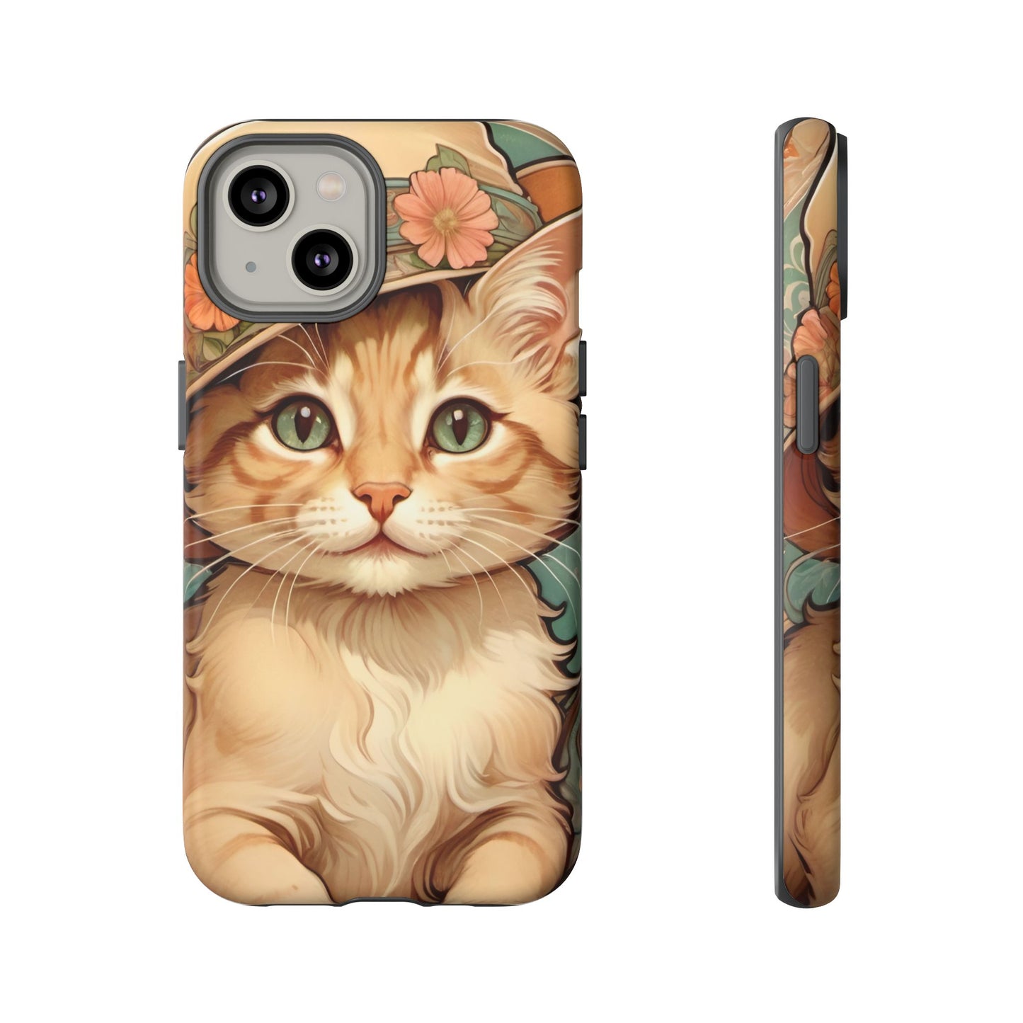 Alphonse Mucha Tough Phone Cases (A kitten)