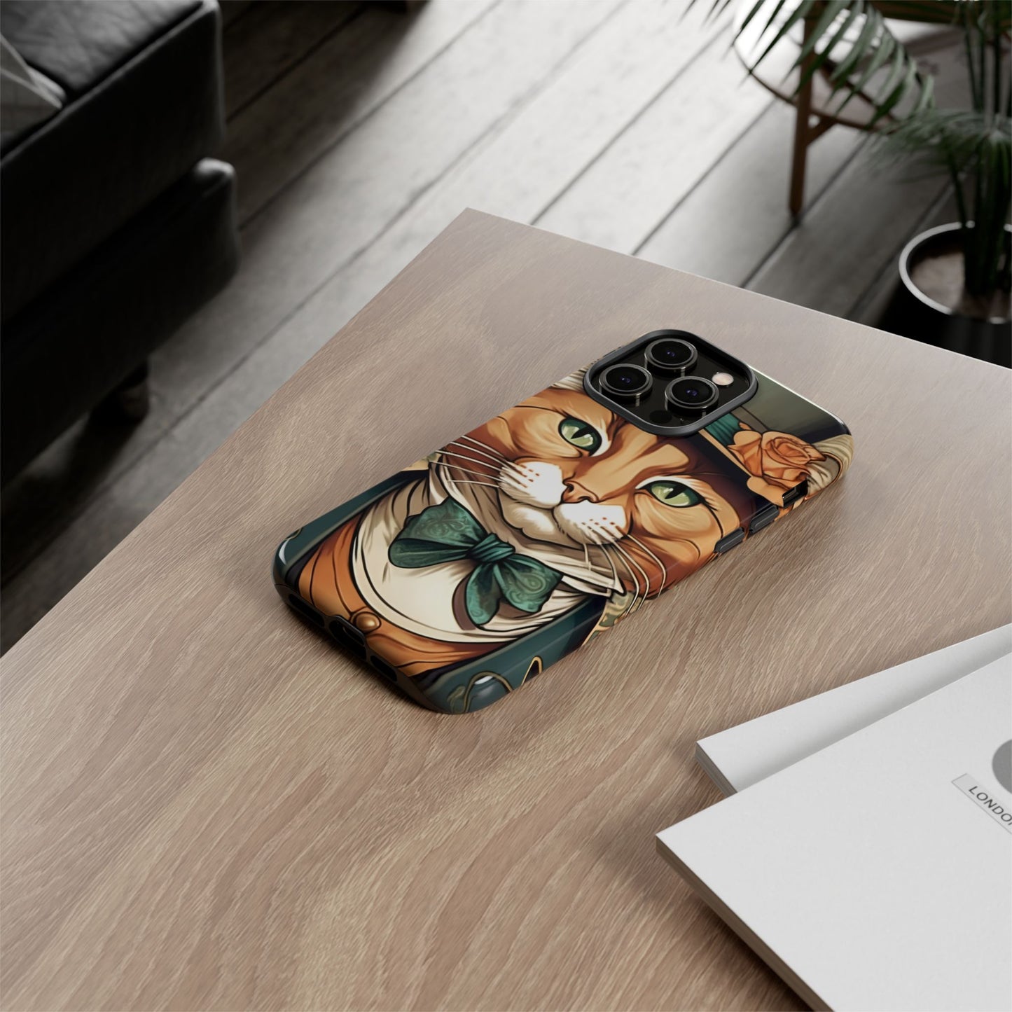 Alphonse Mucha Tough Phone Cases (A gentleman cat)