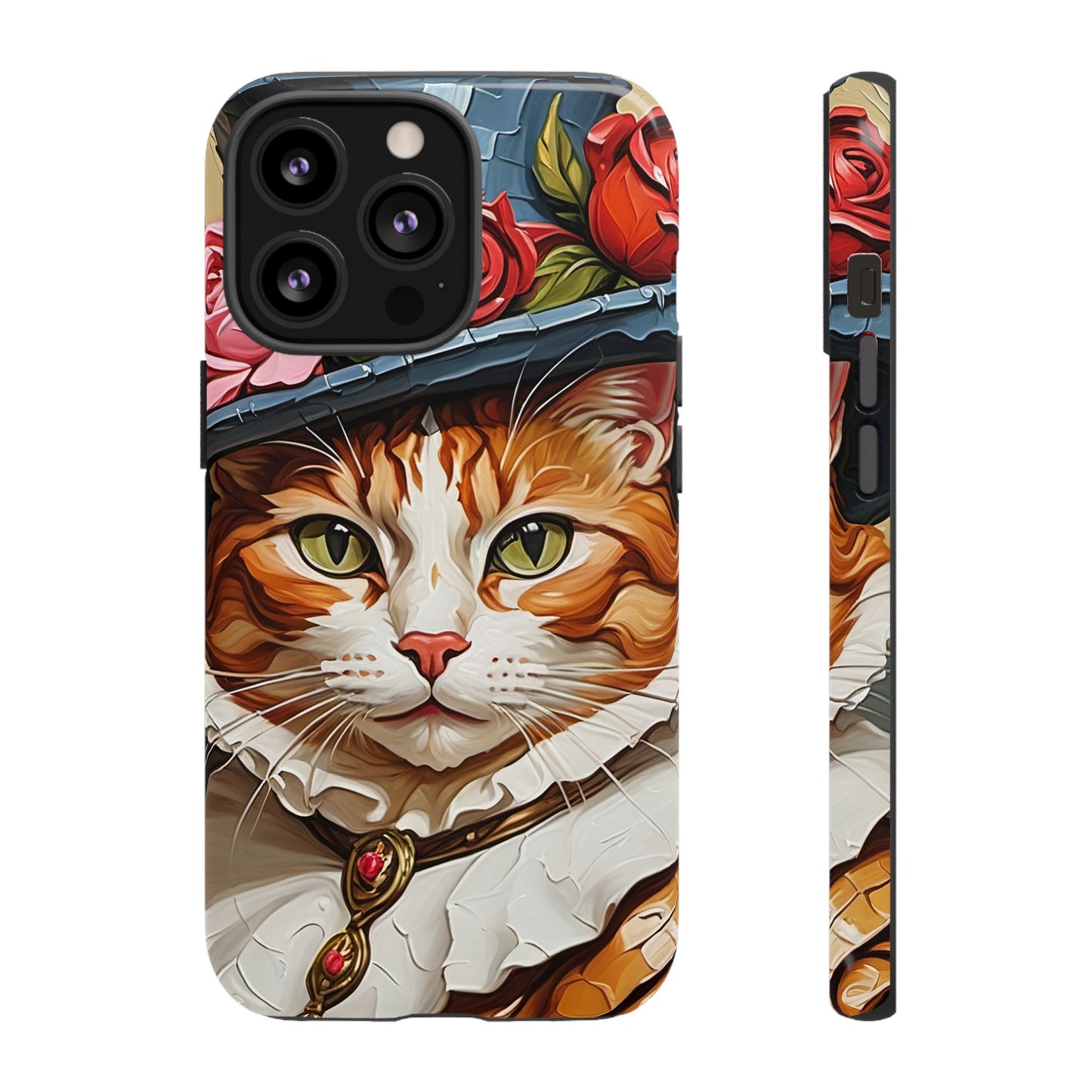 Oil Painting Cat Tough Phone Cases (A Gentleman)
