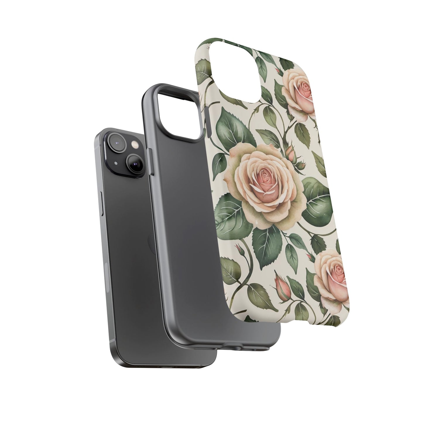 Watercolor Large Roses Tough Cases 2