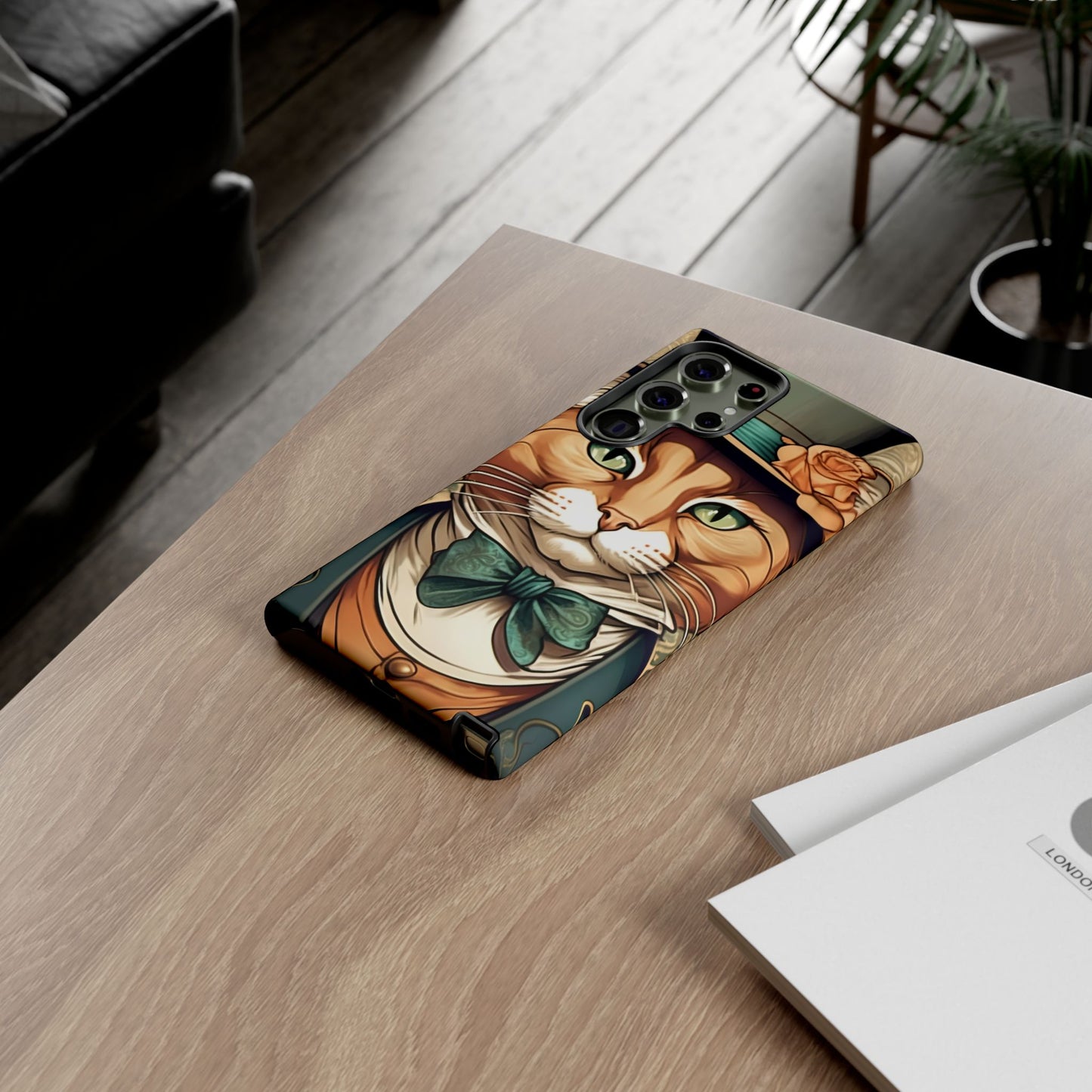 Alphonse Mucha Tough Phone Cases (A gentleman cat)