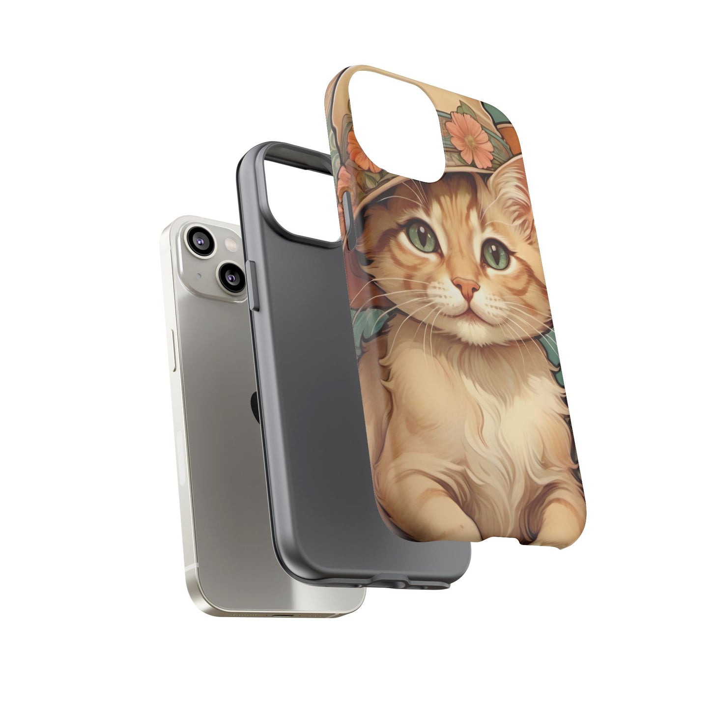 Alphonse Mucha Tough Phone Cases (A kitten)