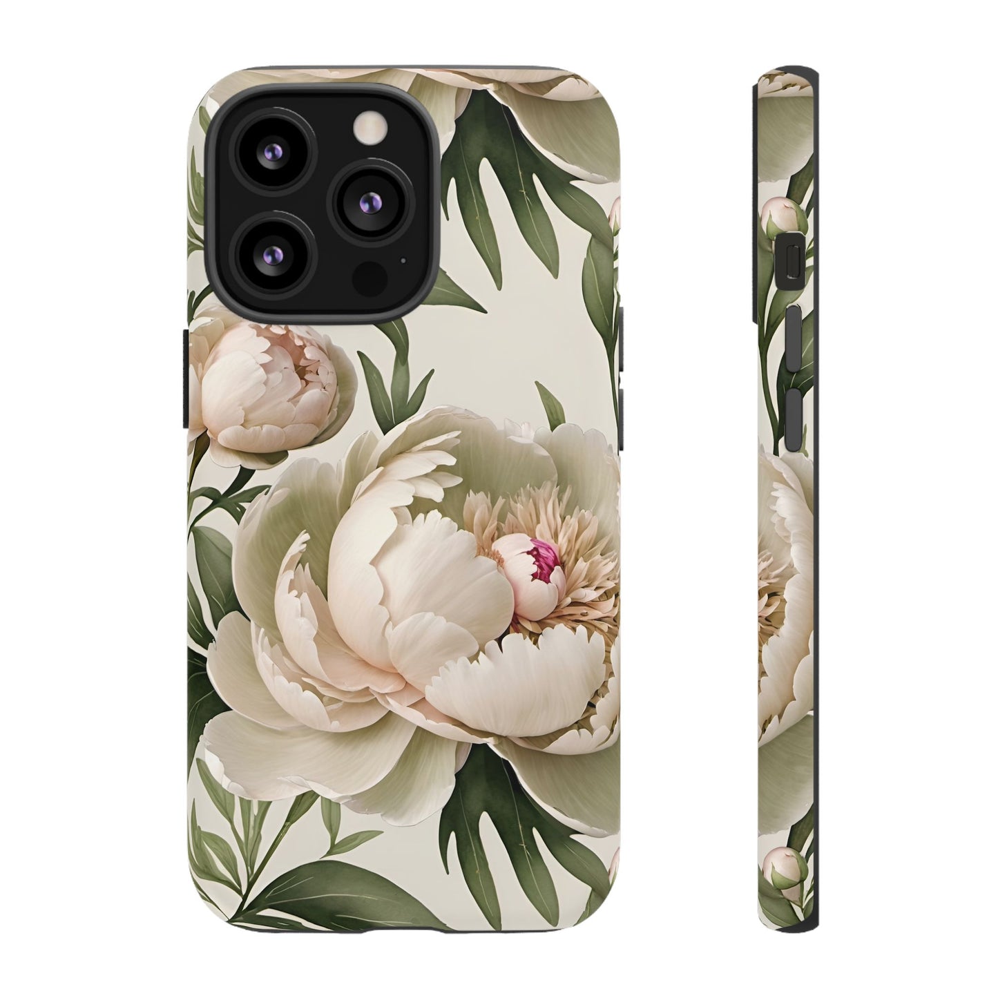 Watercolor Large Peonies Tough Cases