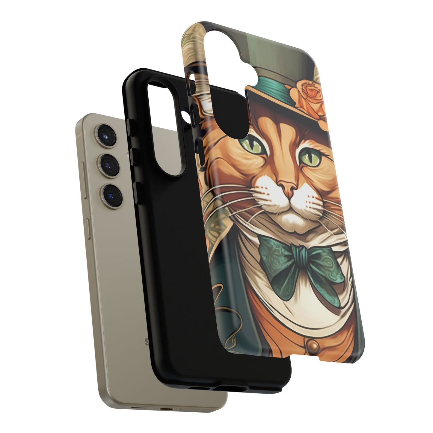 Alphonse Mucha Tough Phone Cases (A gentleman cat)