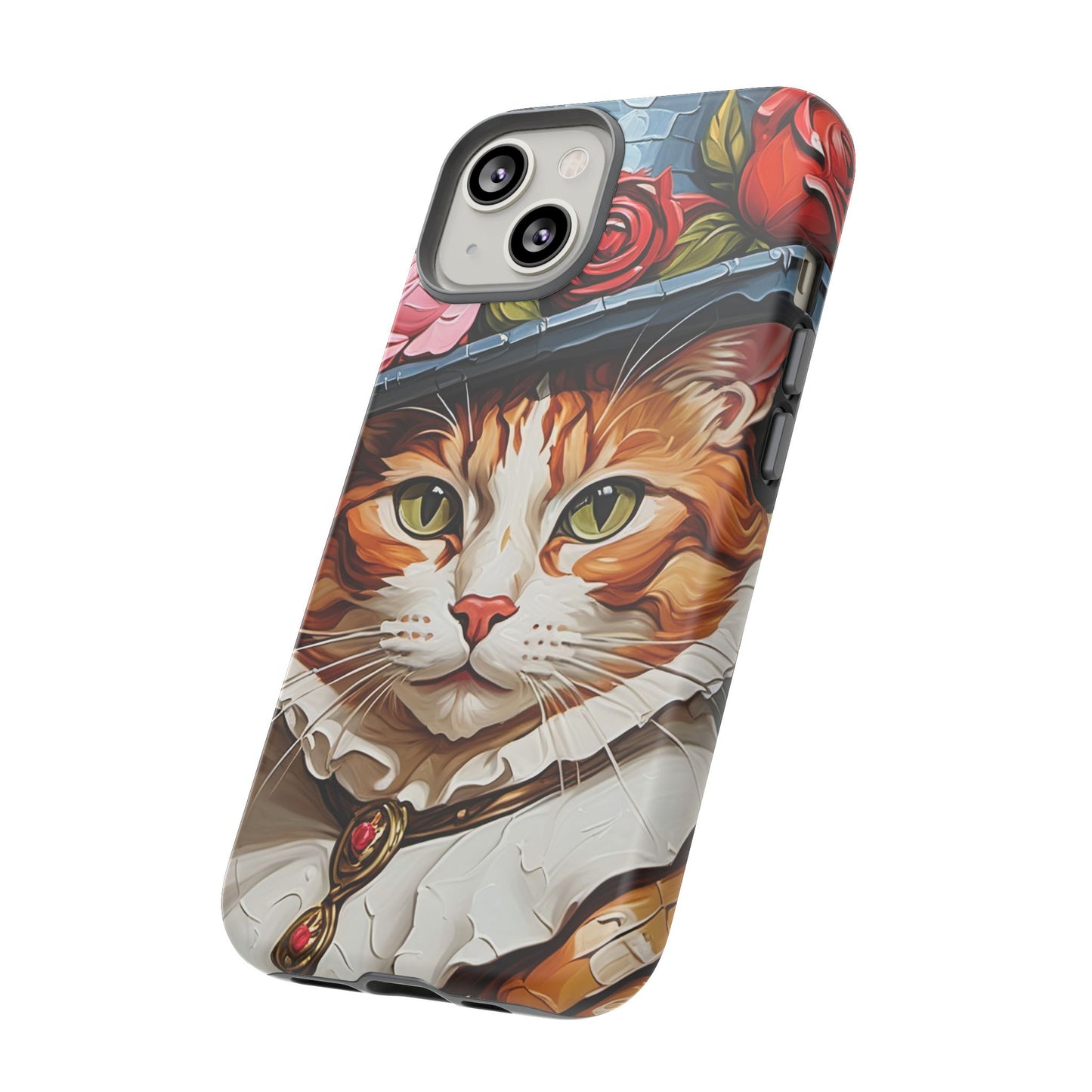 Oil Painting Cat Tough Phone Cases (A Gentleman)