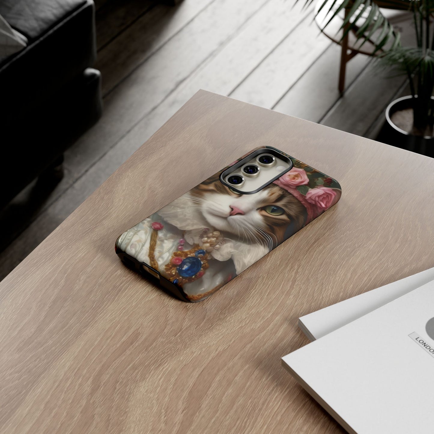 Rococo Cat Tough Phone Cases (A Queen)