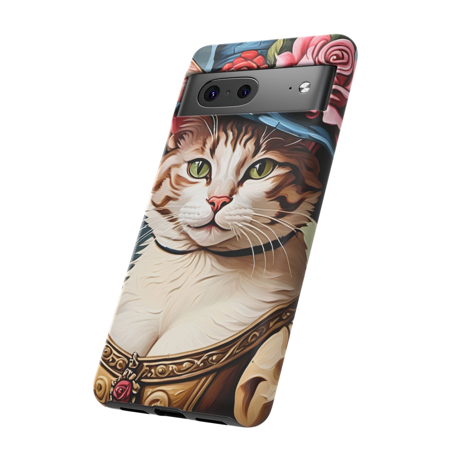 Oil Painting Cat Tough Phone Cases (A Lady 2)