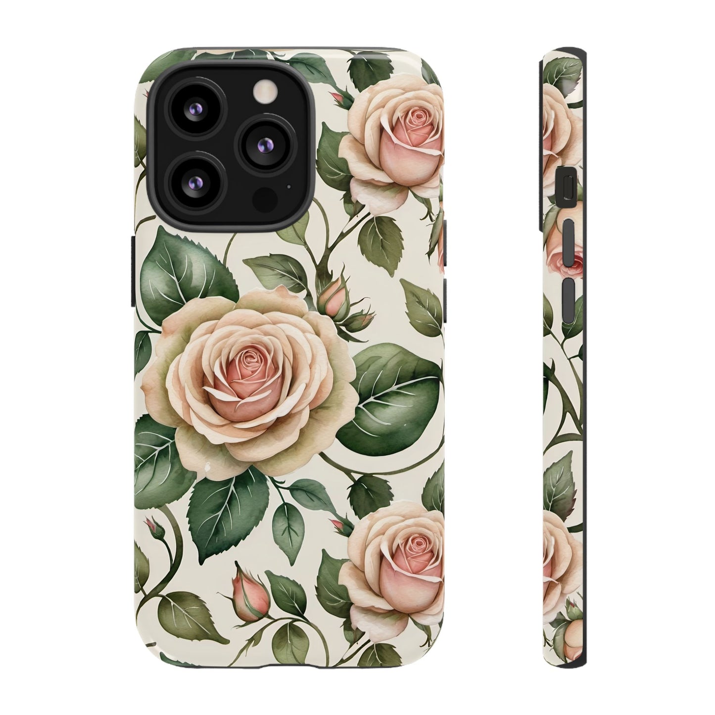 Watercolor Large Roses Tough Cases 2